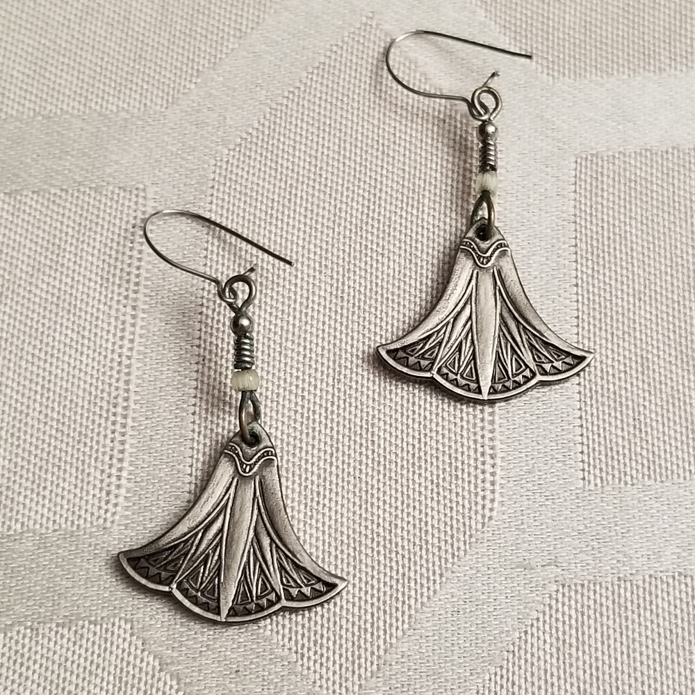 Silver earrings